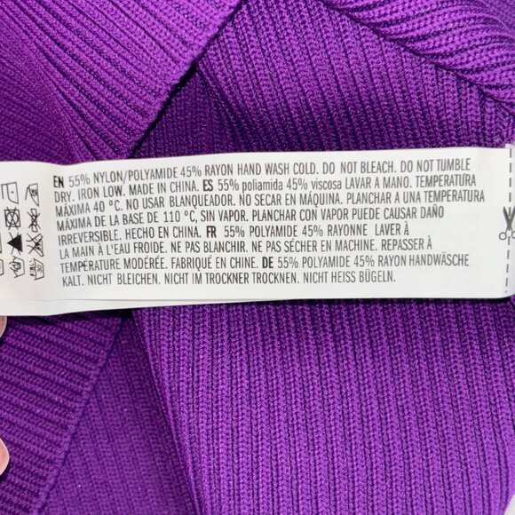 Endless Rose Purple Ribbed Knit Tank - Size M - Picture 6 of 9